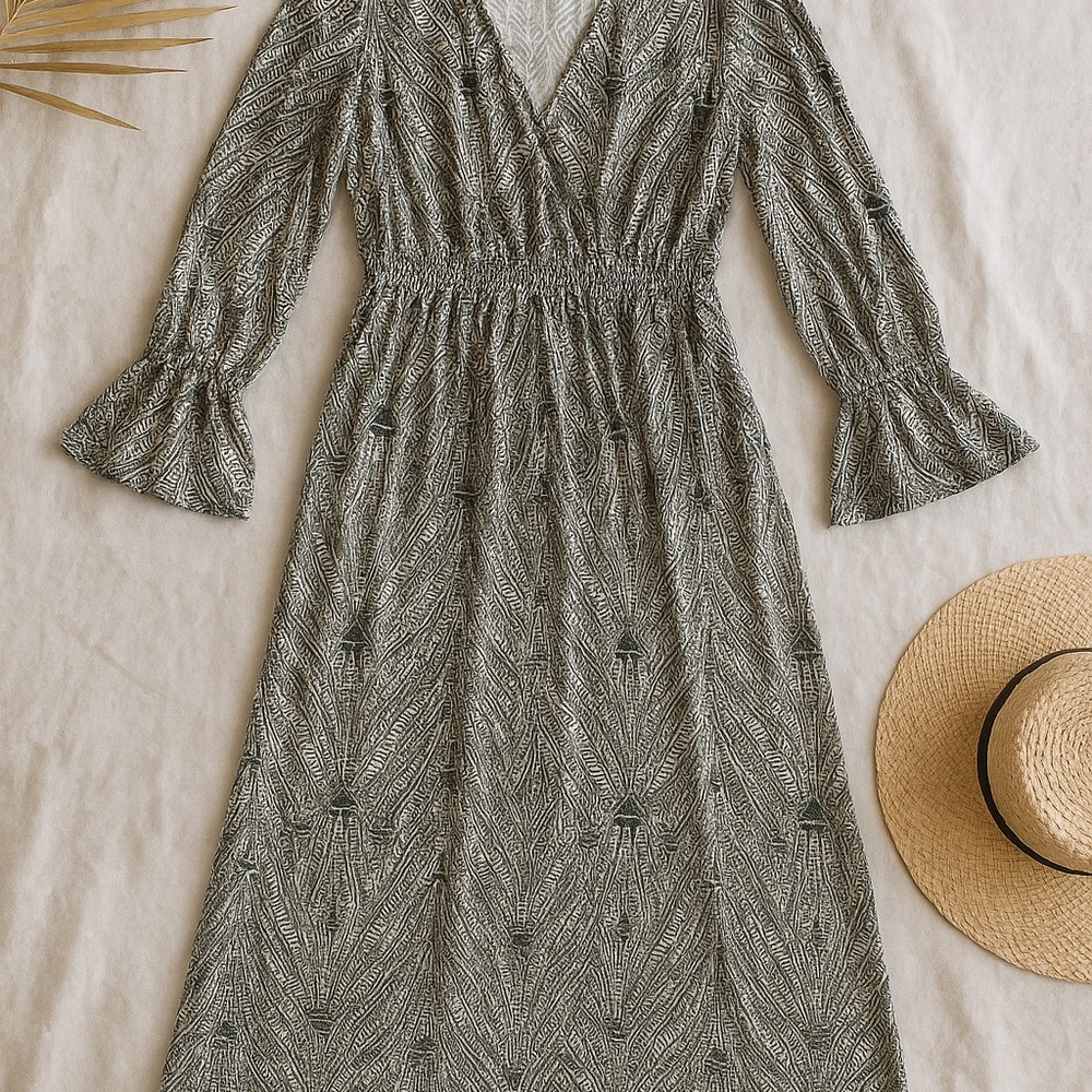 Lapogee Boho Print Maxi Dress – Size M